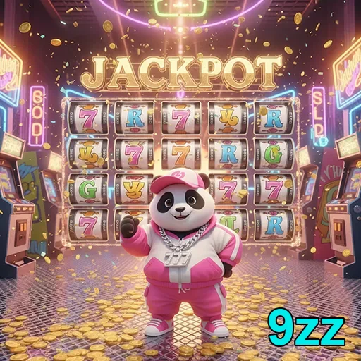 Imagem de um jackpot no jogo de máquinas caça-níqueis Panda no site 9zz